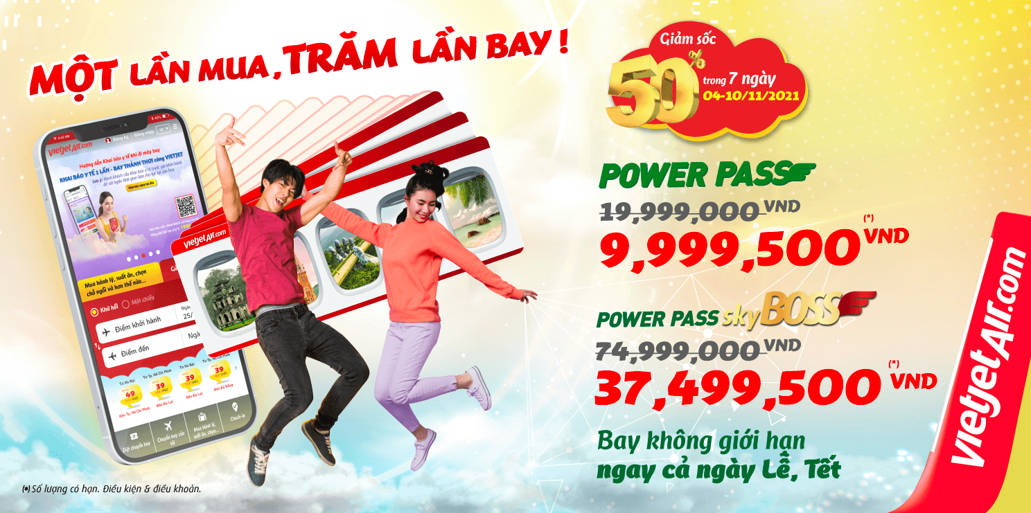 Thể lệ chương trình khuyến mãi "Một lần mua, Trăm lần bay!".