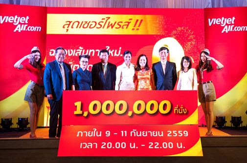 Vietjet announces four new routes in Thailand and offers one million ‘zero-Baht’ tickets