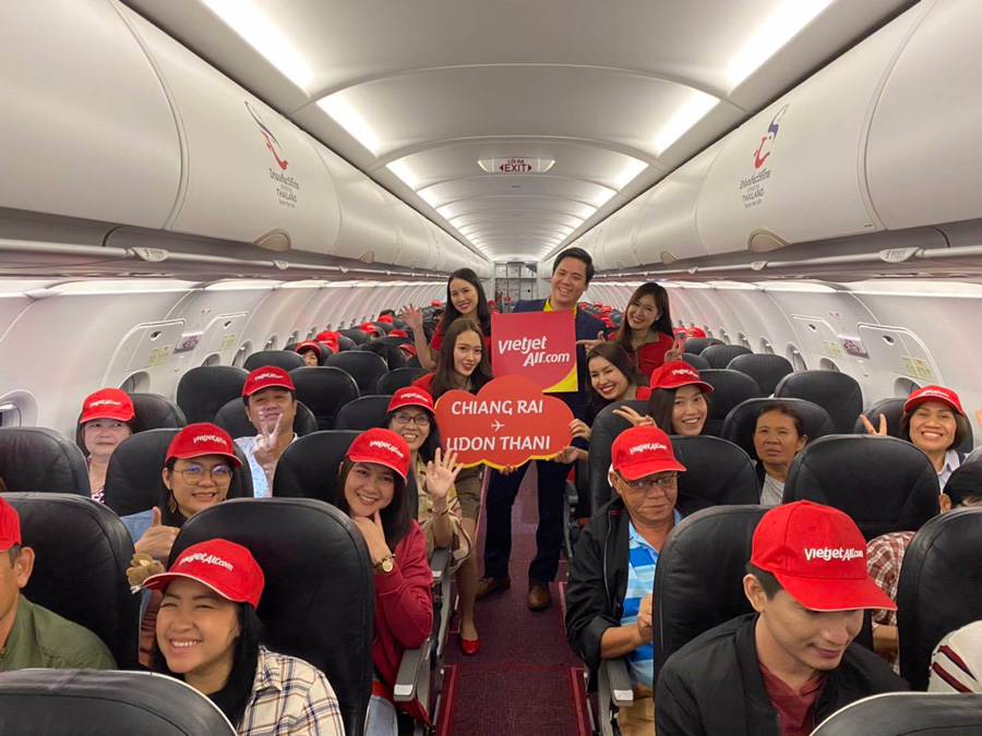 สายการบินไทยเวียตเจ็ทเปิดเที่ยวบินปฐมฤกษ์ “อุดรธานี-เชียงราย”