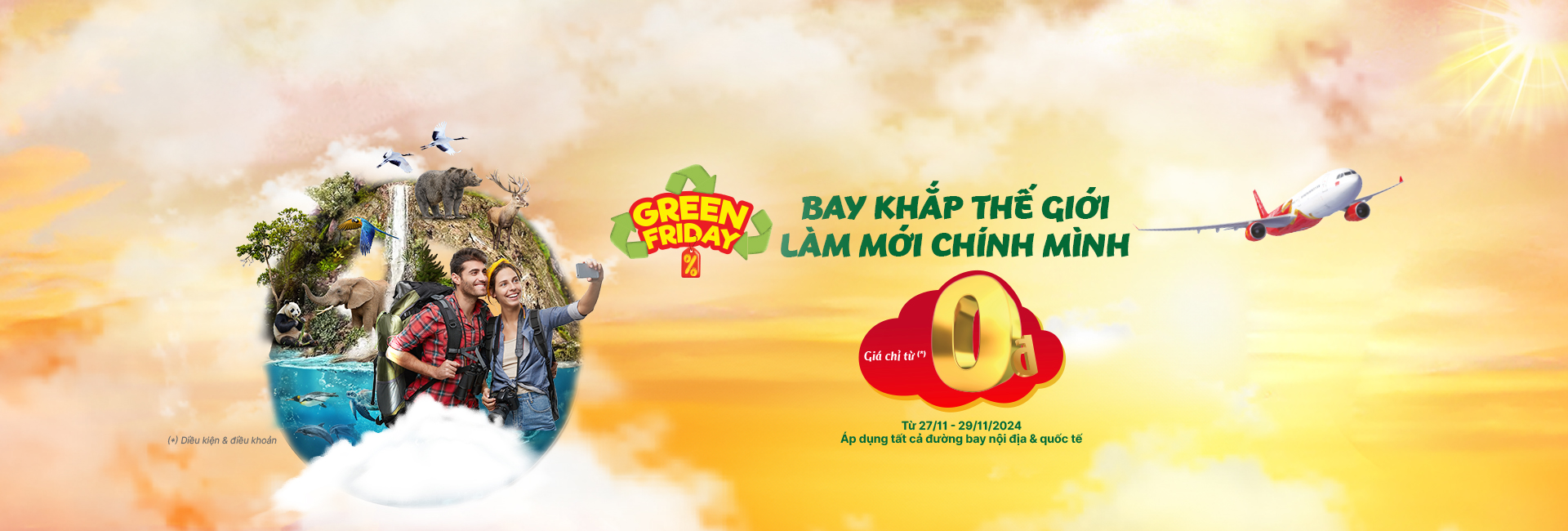Khám phá Vietjet Green Friday – Ưu đãi lớn nhất năm, bay xanh khắp thế giới!