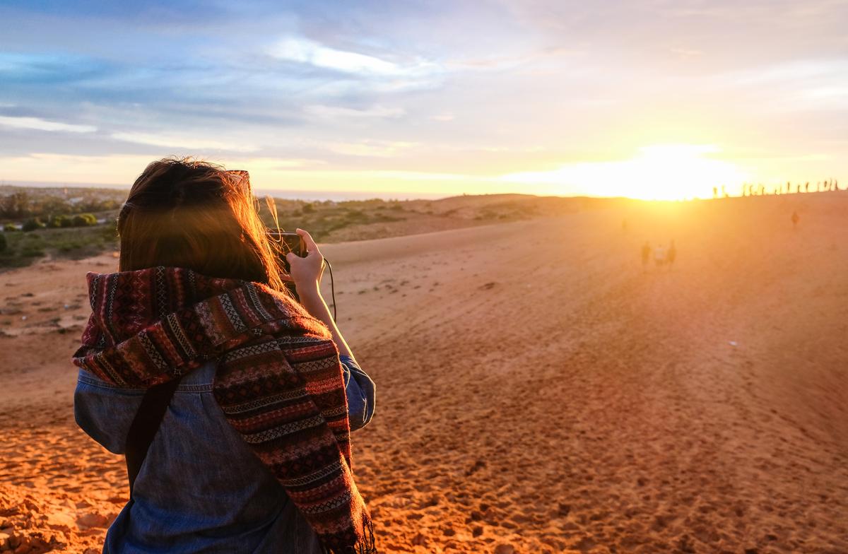 Sunset at Bau Trang Sand Dunes