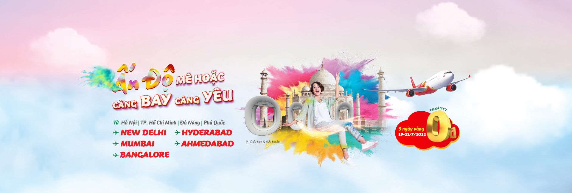 Ấn Độ mê hoặc, càng bay càng yêu chỉ từ 0Đ