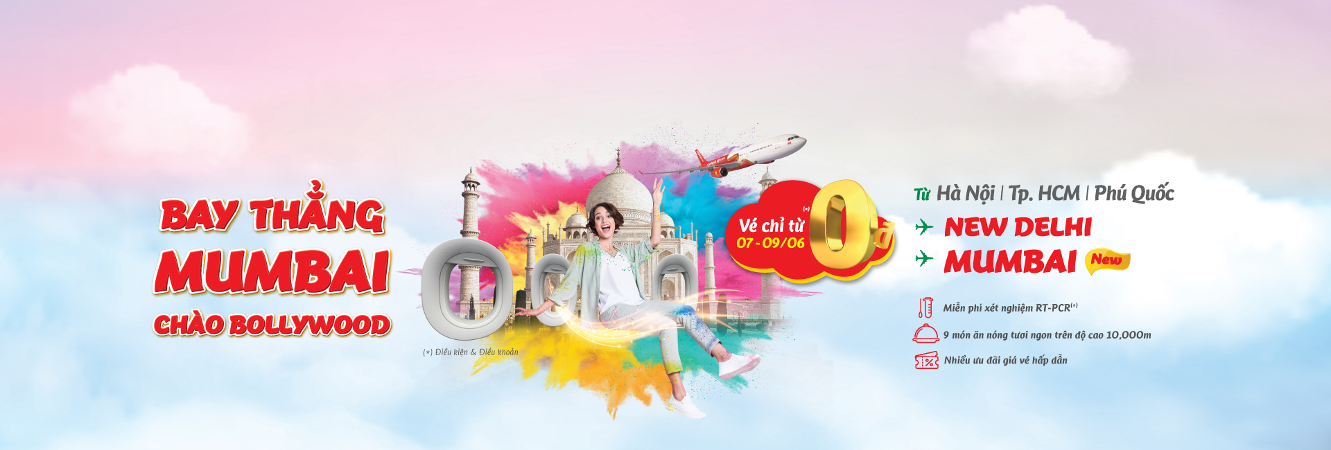 Bay thẳng Mumbai - chào Bollywood! khuyến mãi mạng bay đi Ấn độ