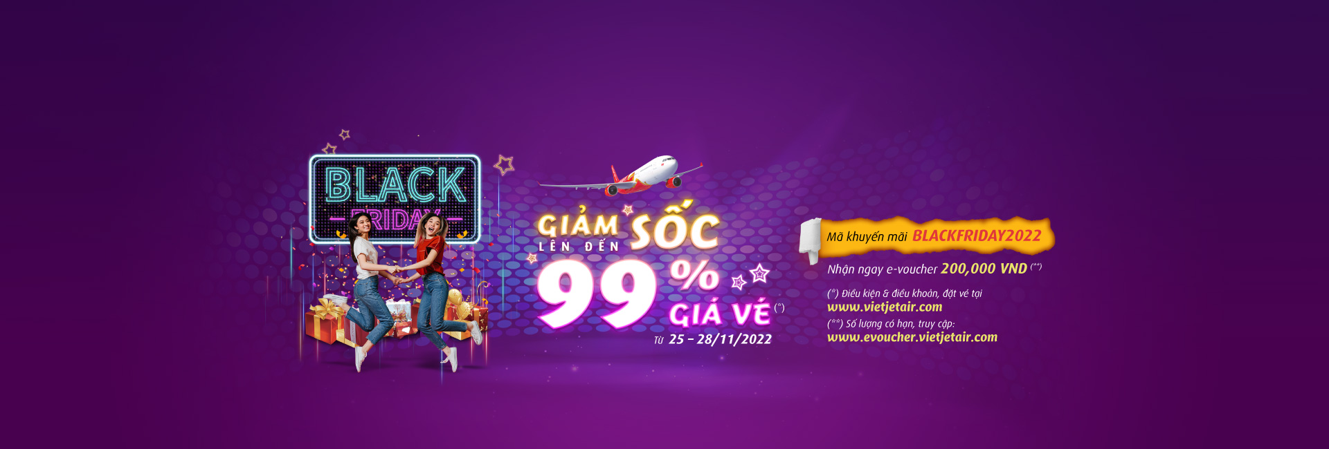 Deal chồng Deal, Black Friday, Vietjet thôi!