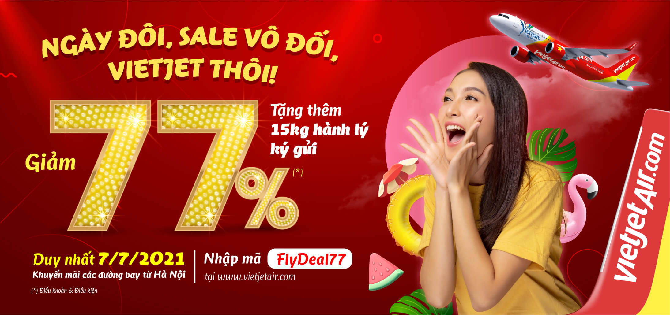 Ngày đôi, sale vô đối, Vietjet thôi!