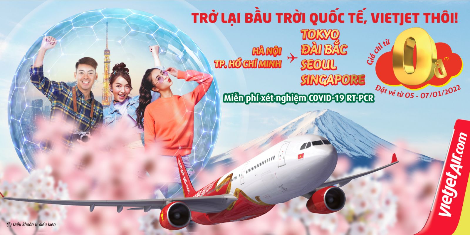 Thể lệ chương trình Trở lại bầu trời quốc tế, Vietjet thôi!