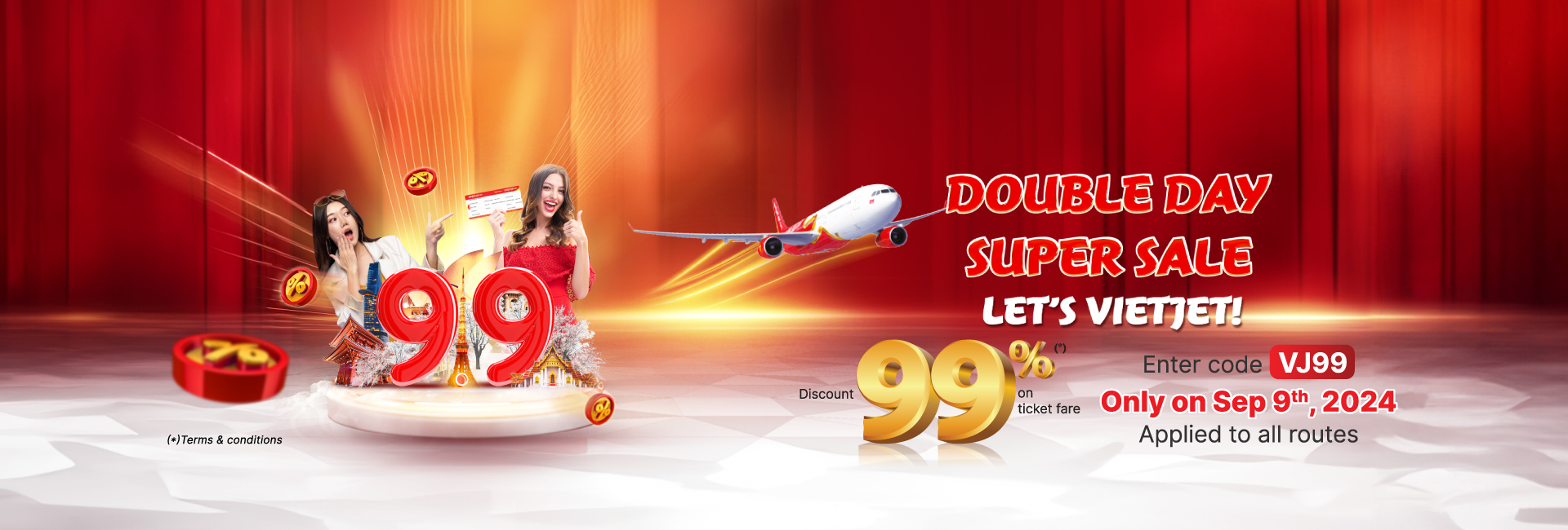 Double Day, Super sale, Let's Vietjet!