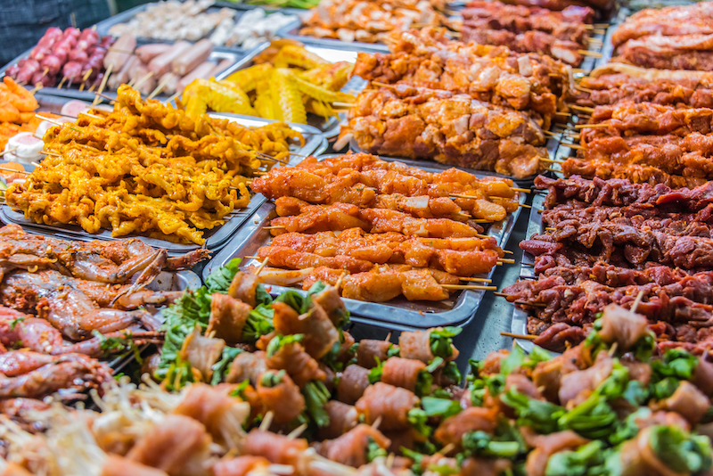 Món nướng - Ẩm thực chợ đêm Sapa