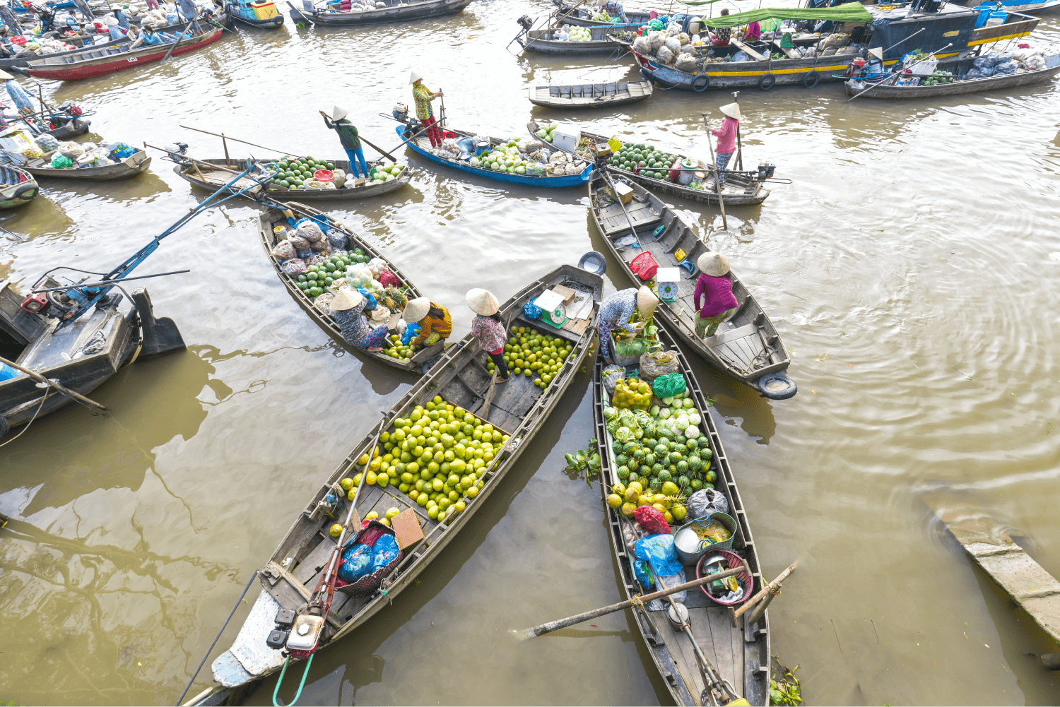 Chợ nổi C&aacute;i Răng Cần Thơ