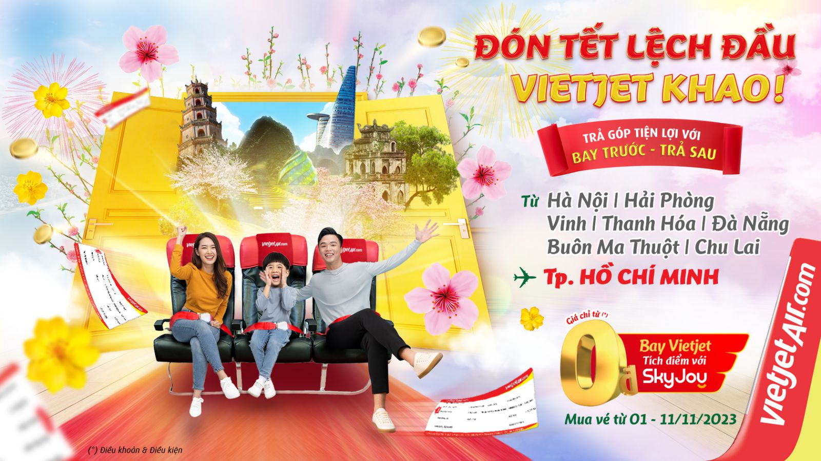 CHƯƠNG TRÌNH KHUYẾN MÃI “ĐÓN TẾT LỆCH ĐẦU, VIETJET KHAO!