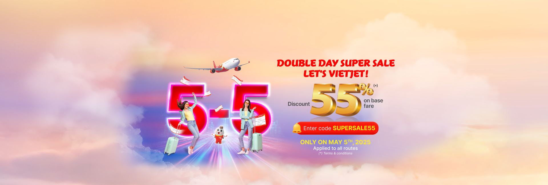 Double day, super sale, Let's Vietjet this summer!