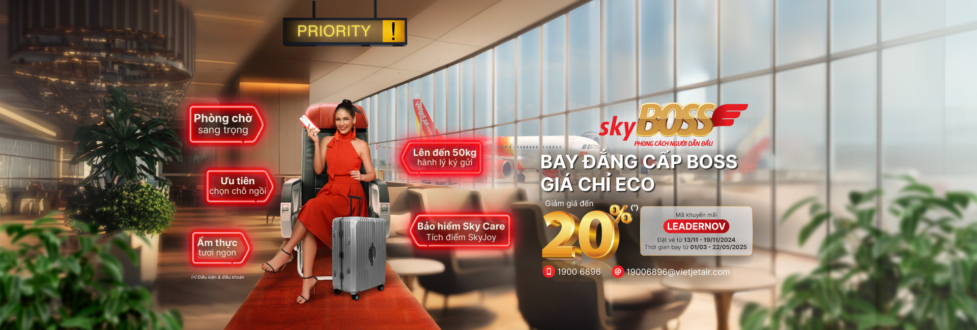 BAY ĐẲNG CẤP BOSS, GIÁ CHỈ ECO