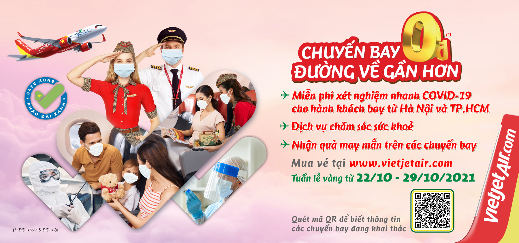 Chuyến bay 0 đồng - Đường về gần hơn