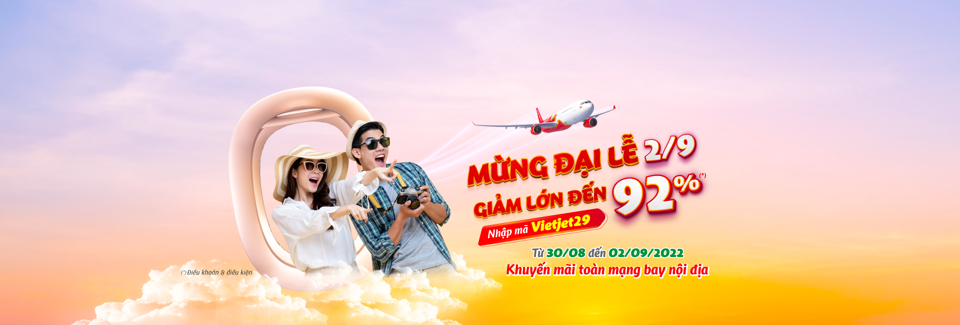 Mừng đại lễ 2/9, giảm lớn đến 92%