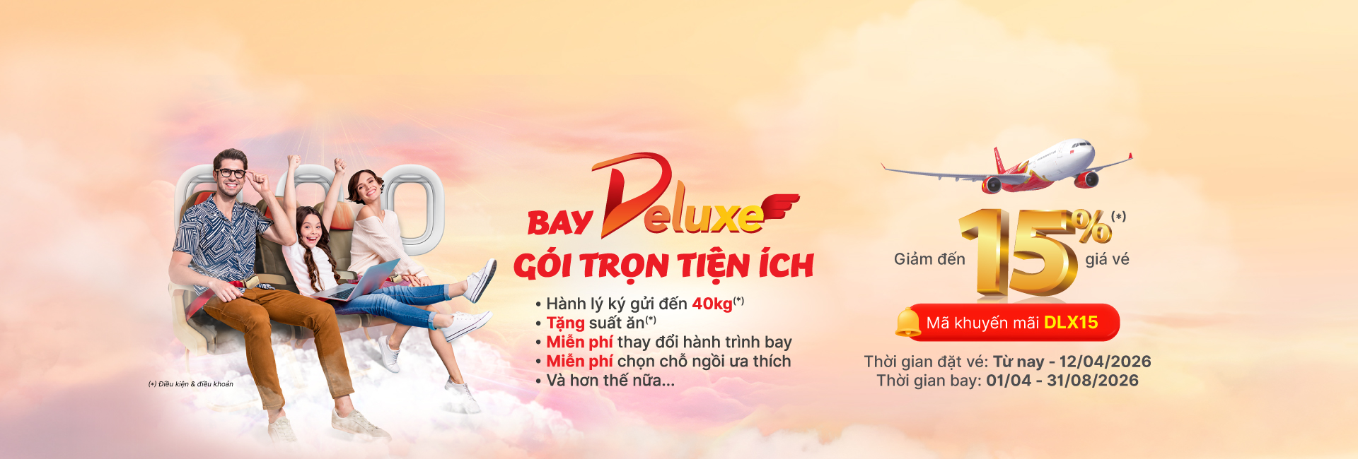 Bay Deluxe - Gói trọn tiện ích