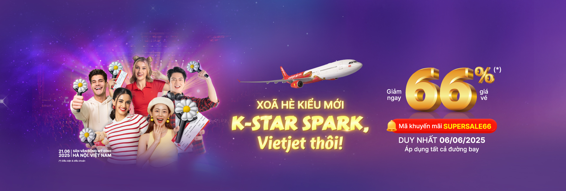 Xoã hè kiểu mới K-star Spark, Vietjet thôi!