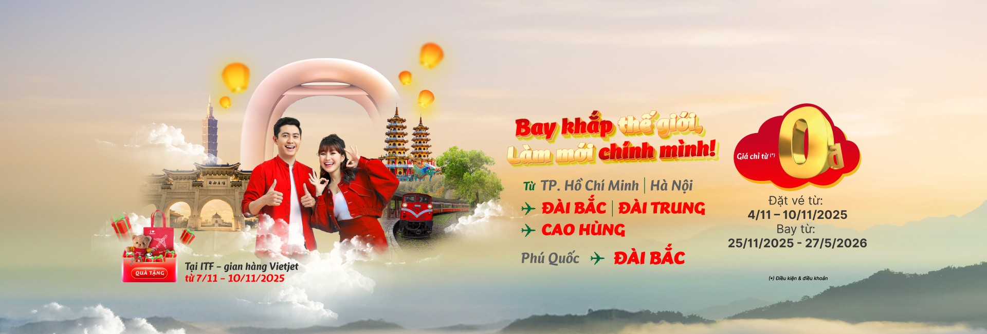 Bay khắp thế giới, làm mới chính mình