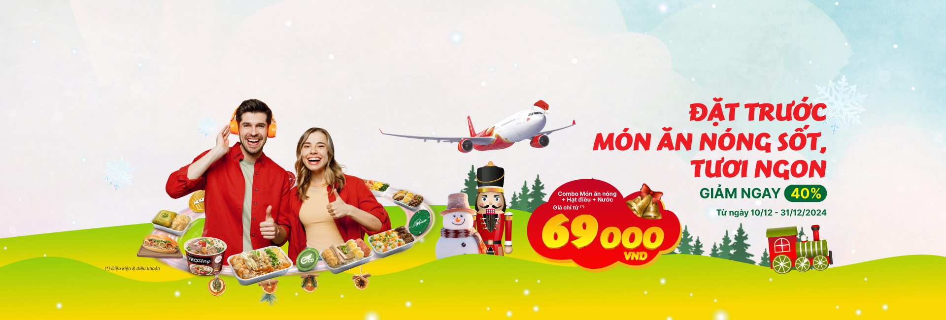 Đặt trước suất ăn nóng sốt, tươi ngon giảm ngay 40%