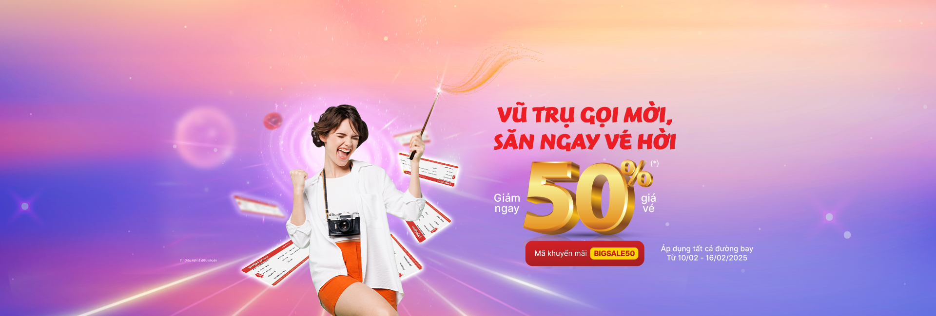 Vũ trụ gọi mời săn ngay vé hời