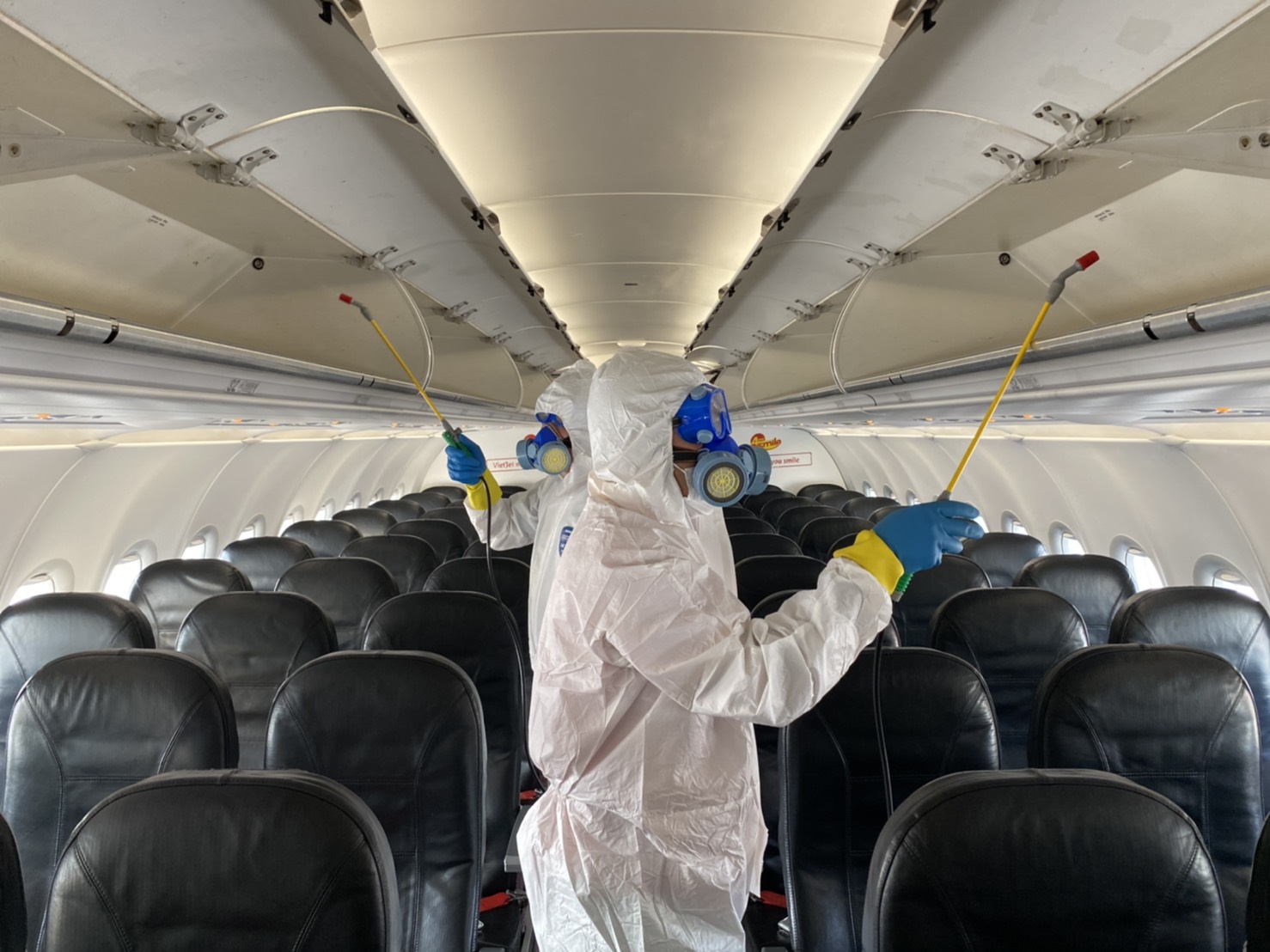 เวียตเจ็ทไทยแลนด์ อบพ่นฆ่าเชื้อโรคในเครื่องบินรับมือ ‘ไวรัสโคโรน่า’ และขนส่งเวชภัณฑ์บริจาคไปยังประเทศจีน