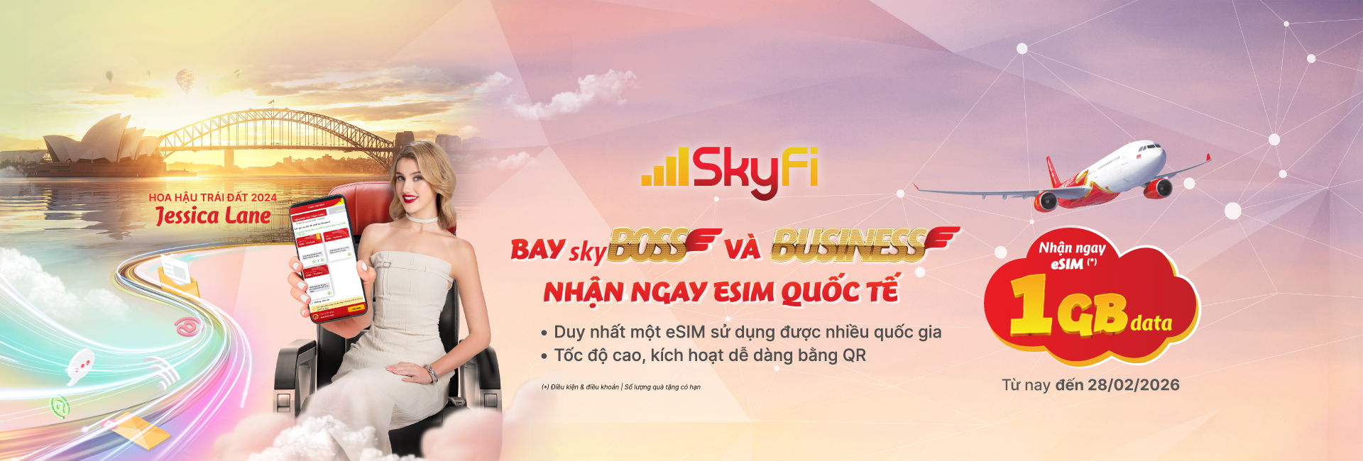 Bay Business, Skyboss - Nhận ngay eSIM quốc tế