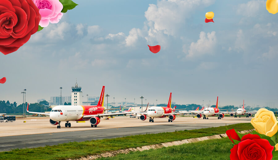สายการบิน VietJetAir จัดแคมเปญพิเศษ สำหรับเส้นทางการบิน กรุงเทพ-นคร โฮจิมิน ด้วยราคา 10 ดอลล่าร์ สหรัฐ