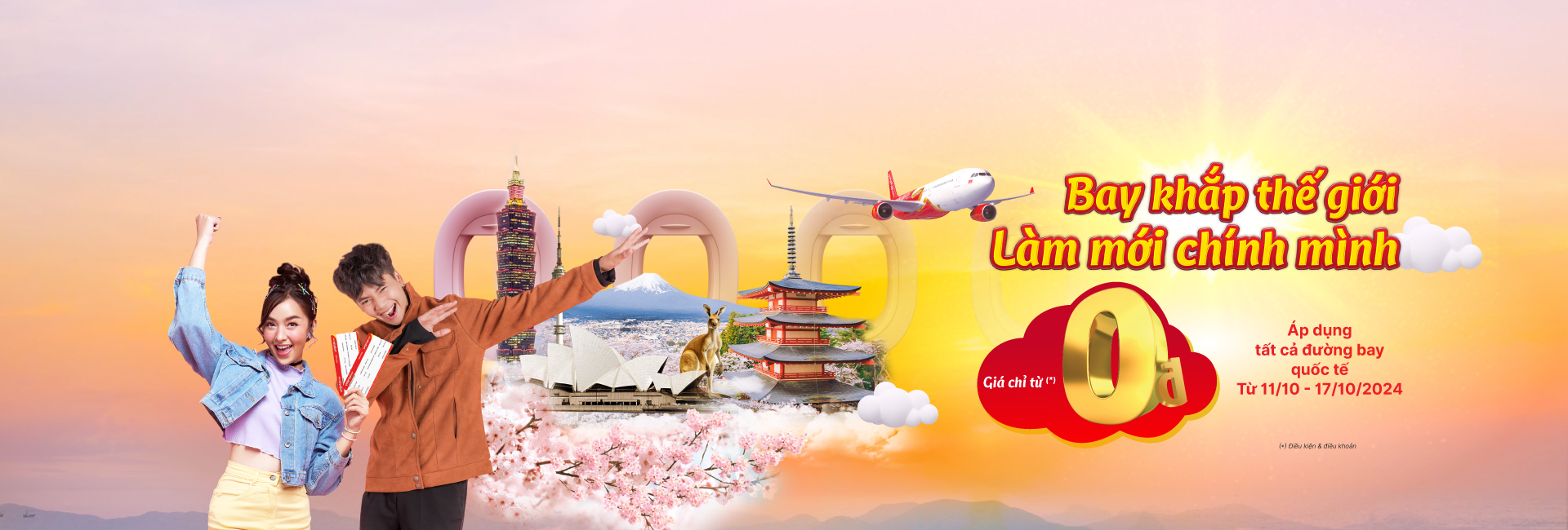 BAY KHẮP THẾ GIỚI LÀM MỚI CHÍNH MÌNH.