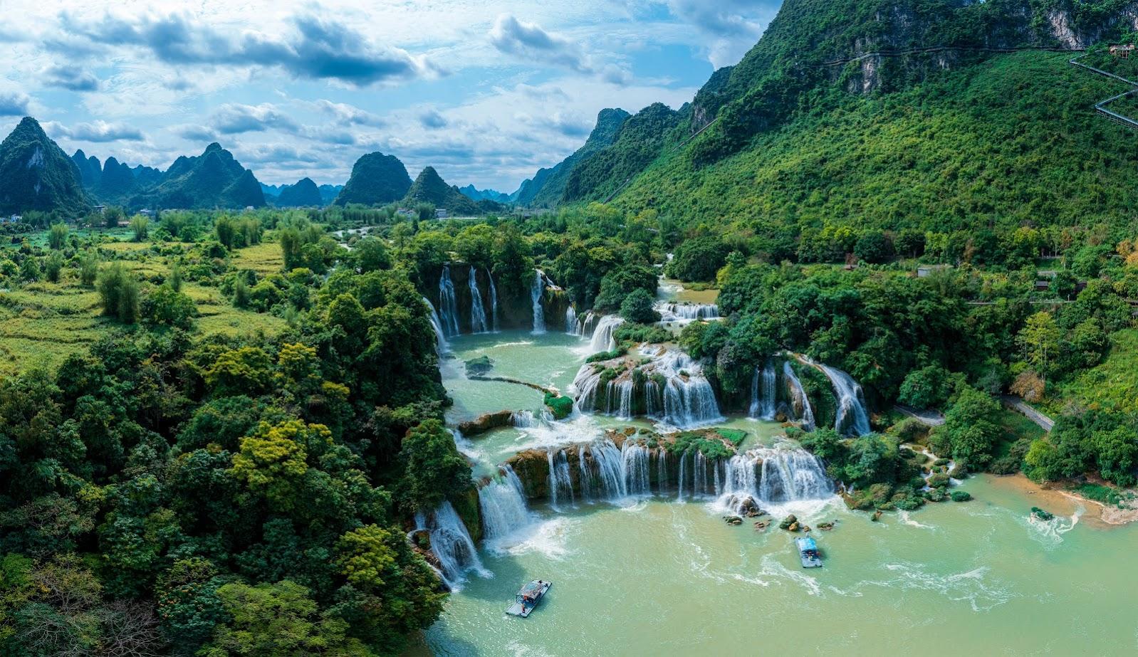 lịch trình đi thác bản giốc