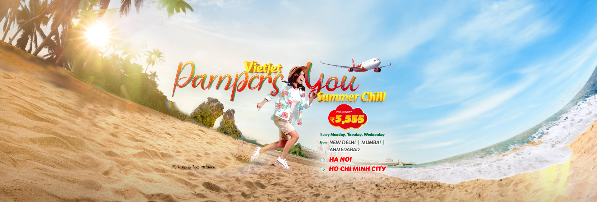 Vietjet, your real deal to Vietnam, from just ₹5,555