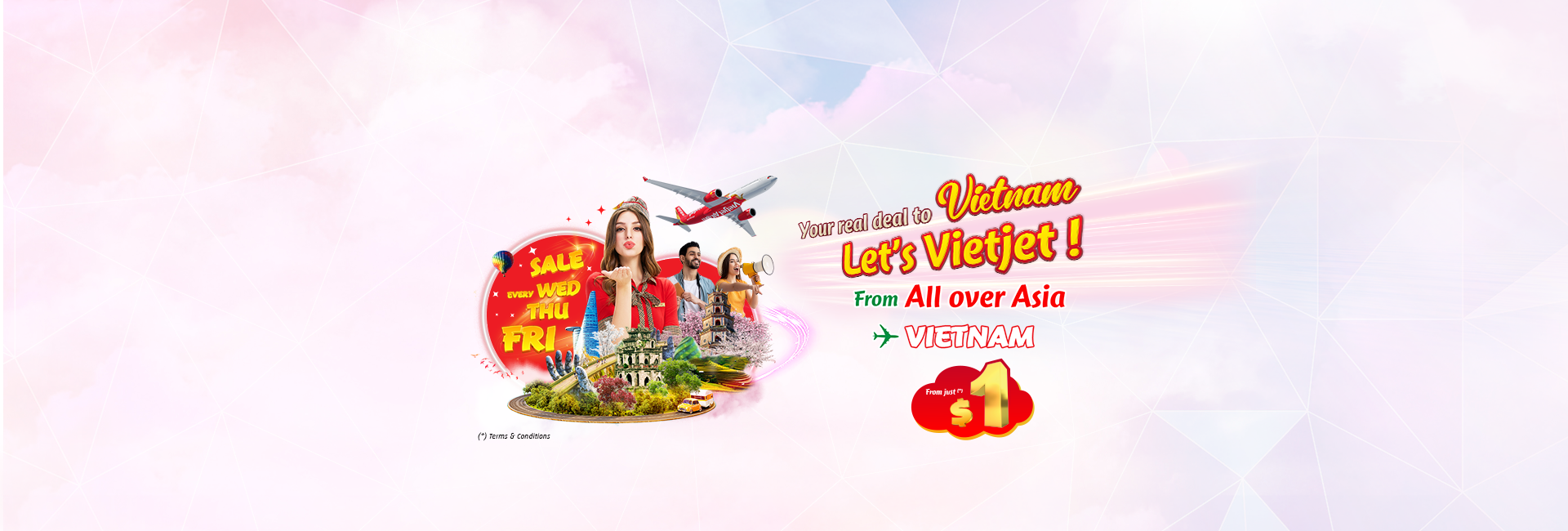 Your real deal to vietnam, let's Vietjet!