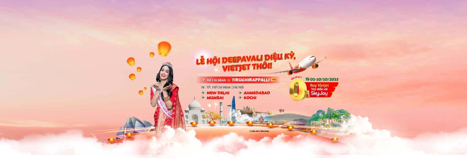 LỄ HỘI DEEPAVALI DIỆU KÌ, VIETJET THÔI