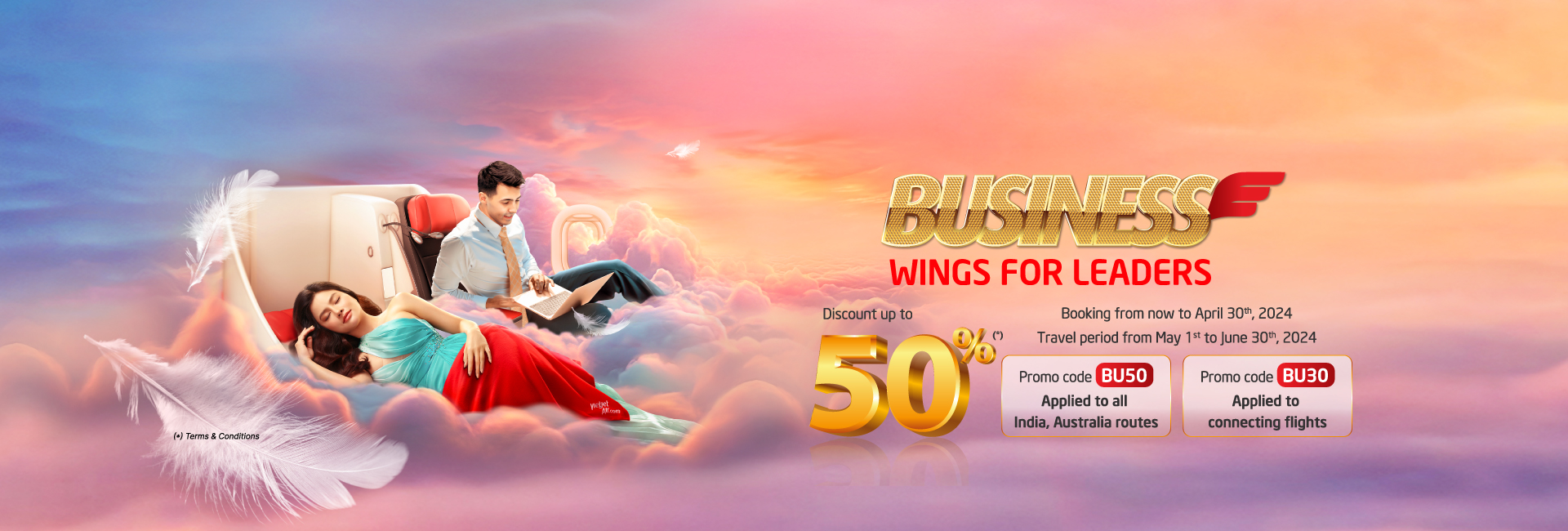 WINGS FOR LEADERS DISCOUNT ON BUSINESS CLASS