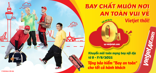 Bay chất muôn nơi, an toàn vui vẻ, Vietjet thôi!